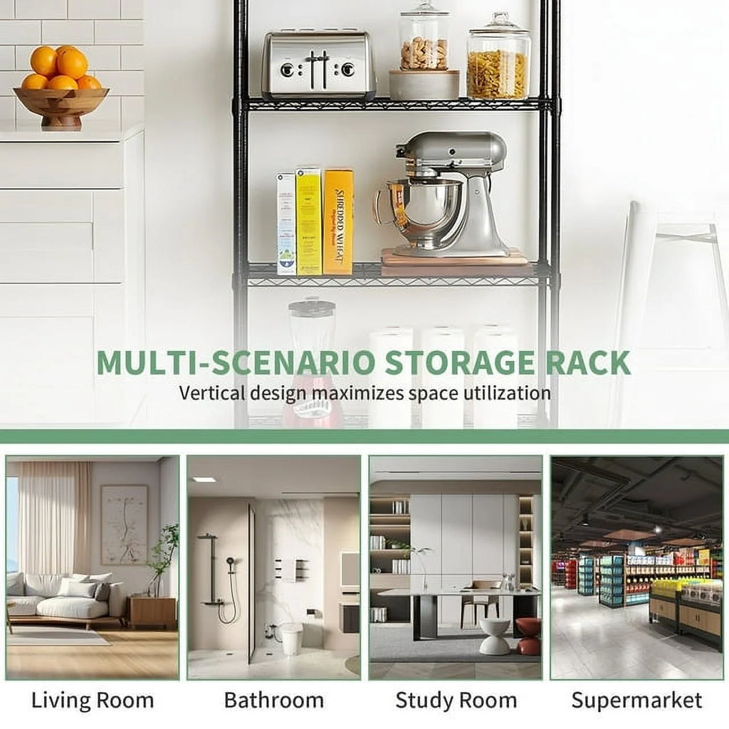 5 Tier Metal Storage Shelving Unit 35 x 14 x 70" I985