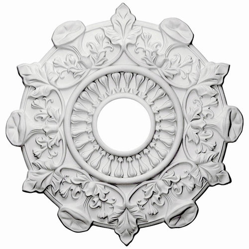 17 1/2x22OD x 4x22ID x 1x22P Ceiling Medallion Hand-Painted Spartan Stone W642456