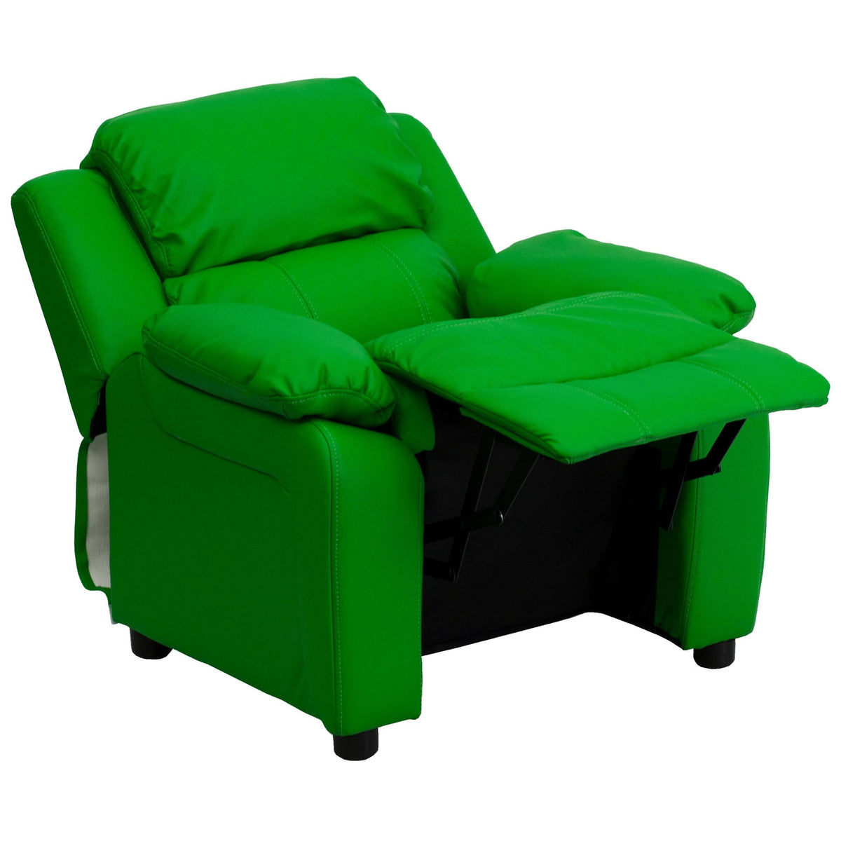 Pink Vinyl Upholstered Recliner V1141