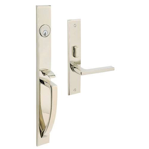 Satin Chrome Left Hand Single Cylinder Mortise Handleset Trim Set V558016