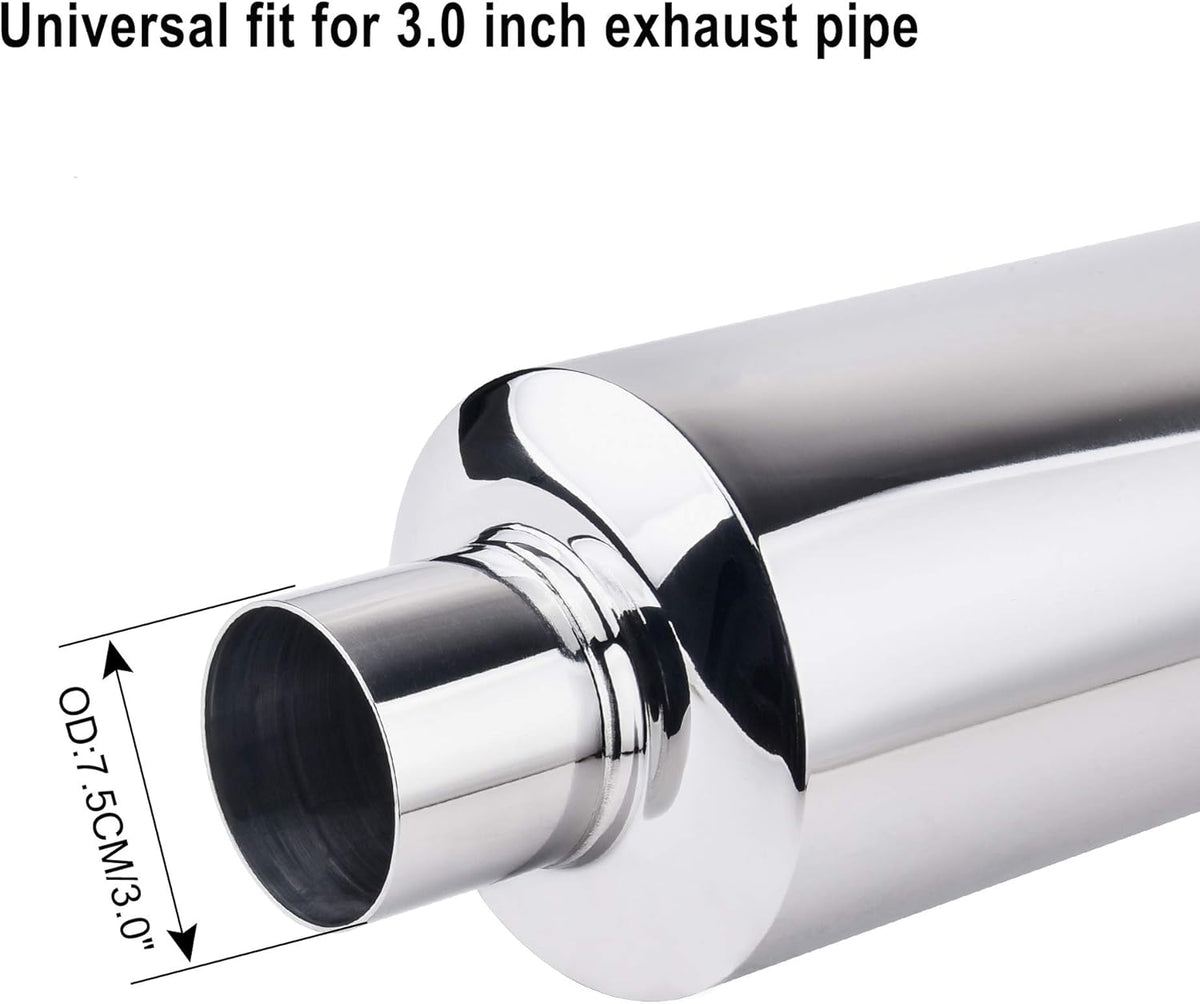 Stainless Steel Exhaust Tip, 18.5" Length, 3'' Inlet 4'' Outlet, Pack of 2 W19388