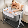 3 in 1 Baby Bassinet Bedside Sleeper with Mattress T96934