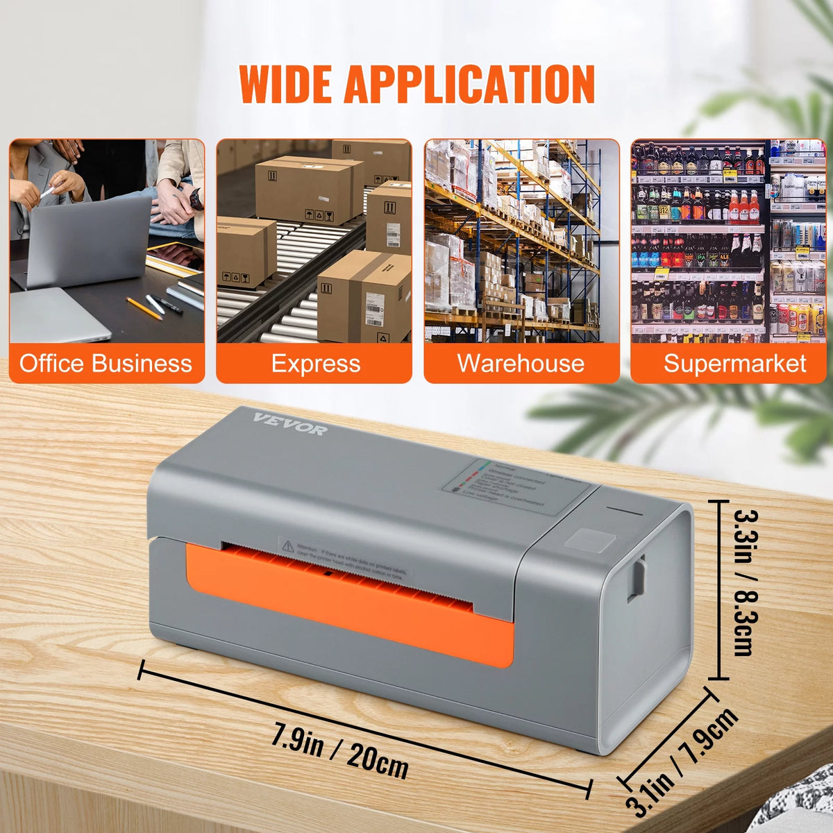 Thermal Label Printer 4X6 203DPI USB/Bluetooth Y785378