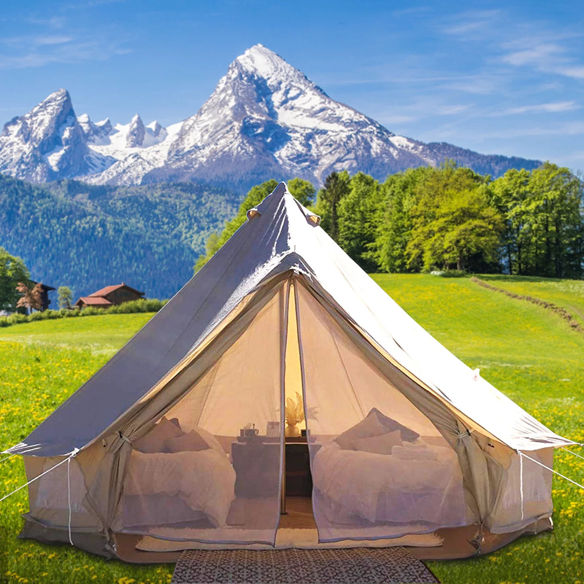 Waterproof Cotton Canvas Bell Tent F67430