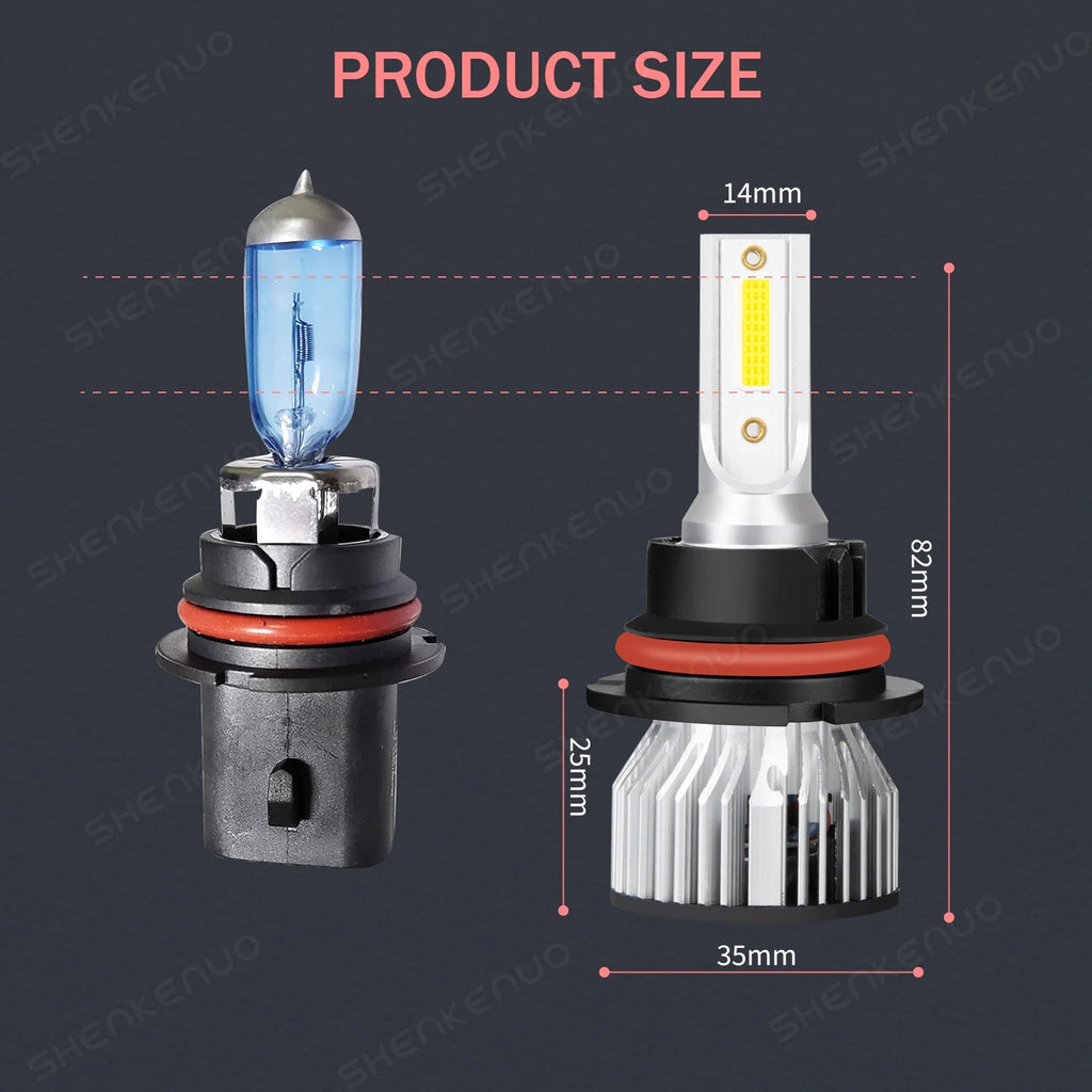 4x LED Headlight Hi/Lo Beam + Fog Light Bulbs J51977