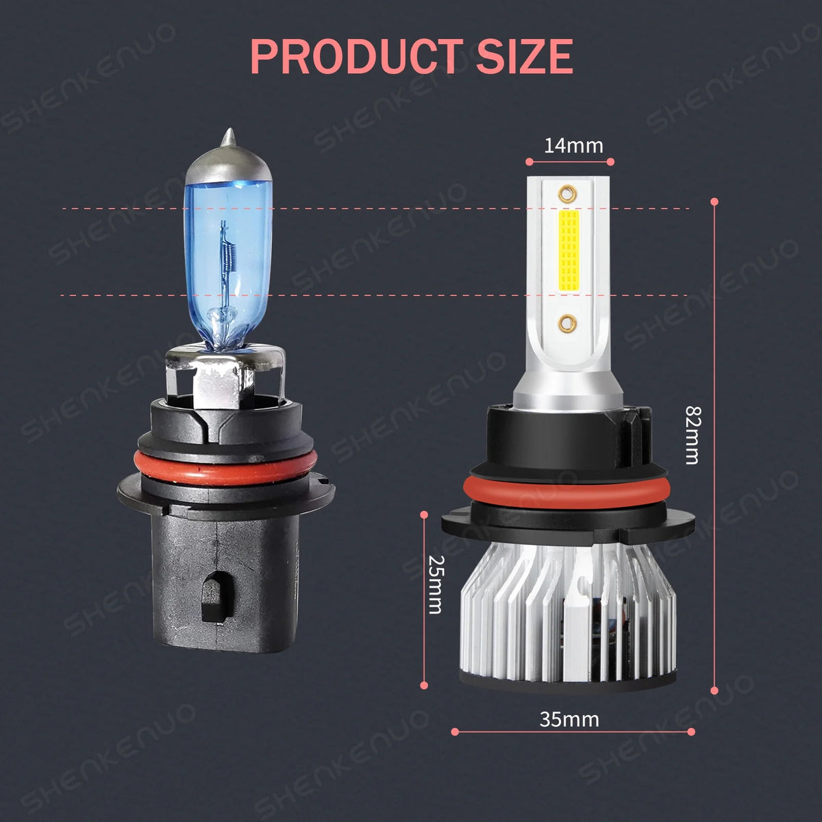 4x LED Headlight Hi/Lo Beam + Fog Light Bulbs J51977