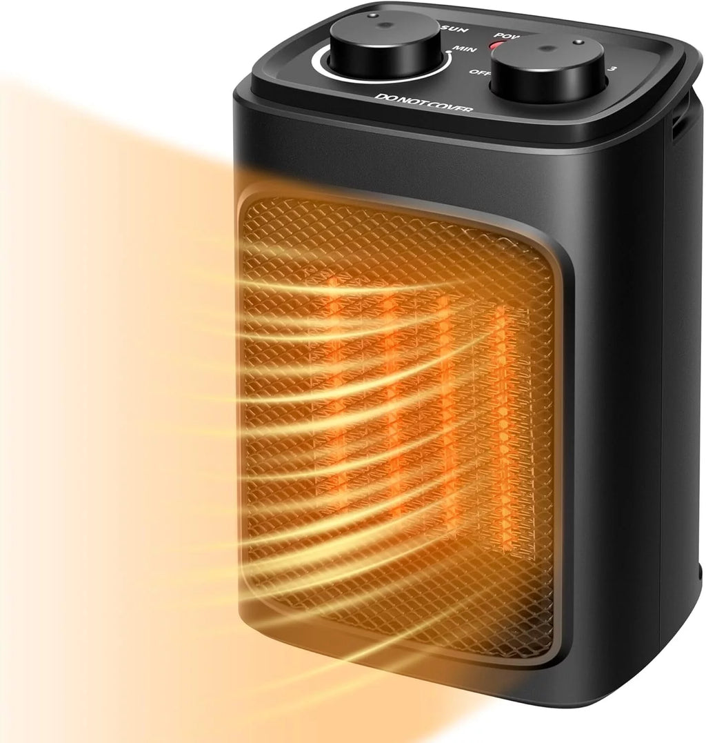 1500W Portable PTC Electric Heater with Adjustable Thermostat V43500