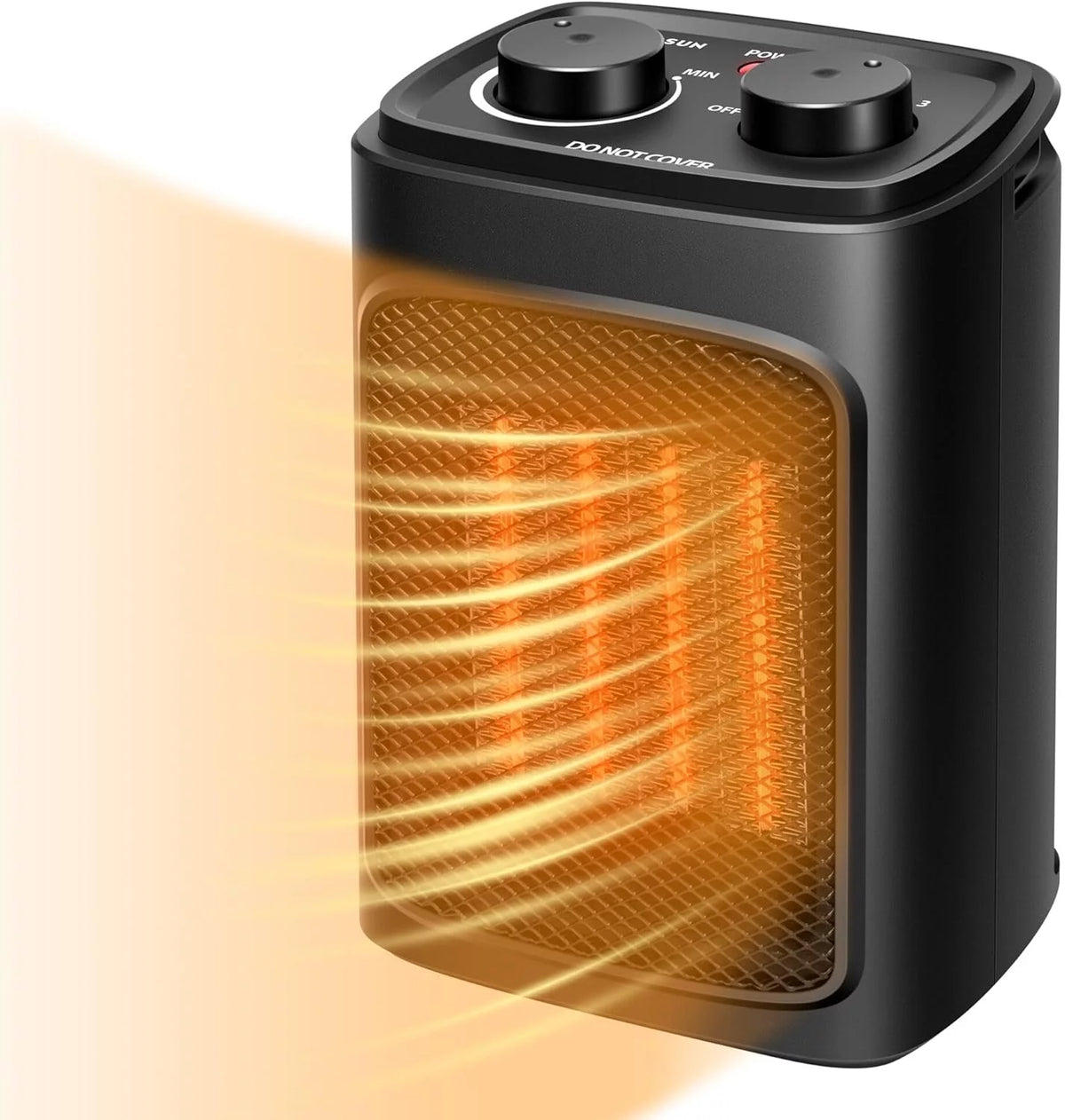 1500W Portable PTC Electric Heater with Adjustable Thermostat V43500