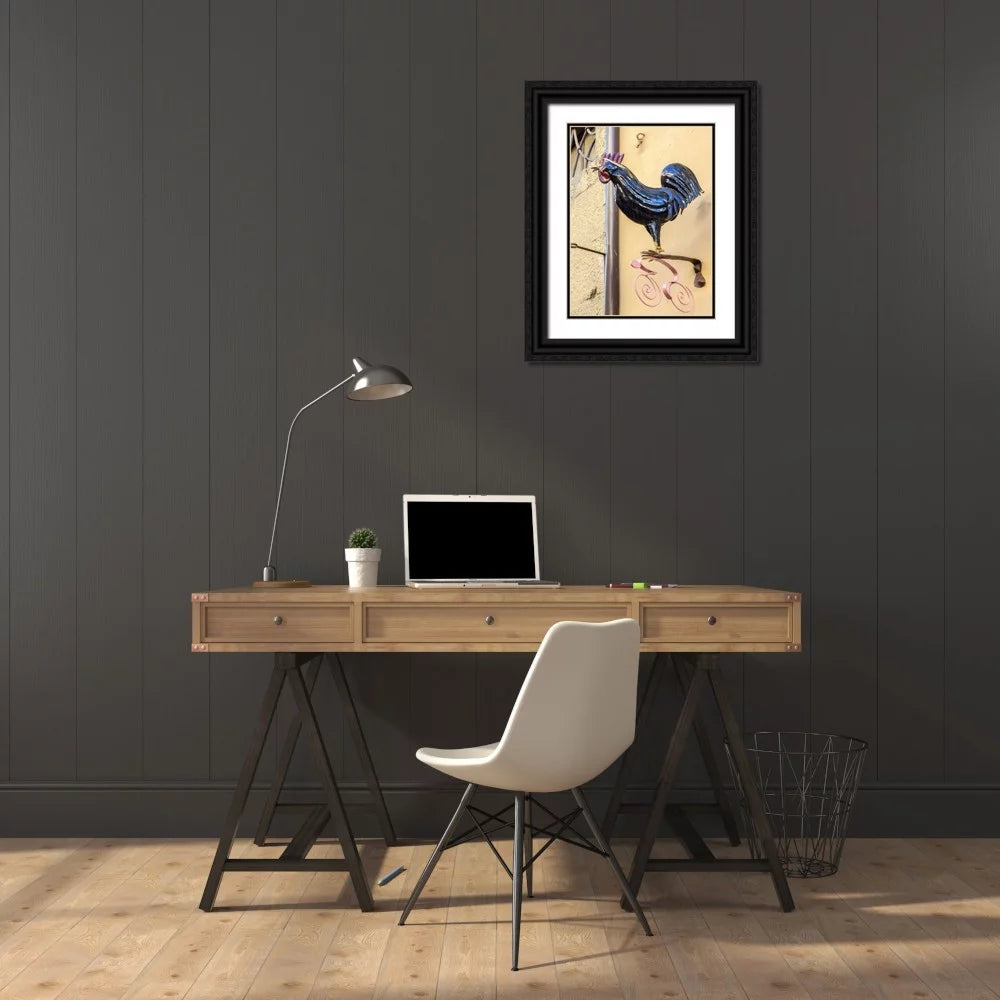 Black Ornate Wood Framed Art Print R411237