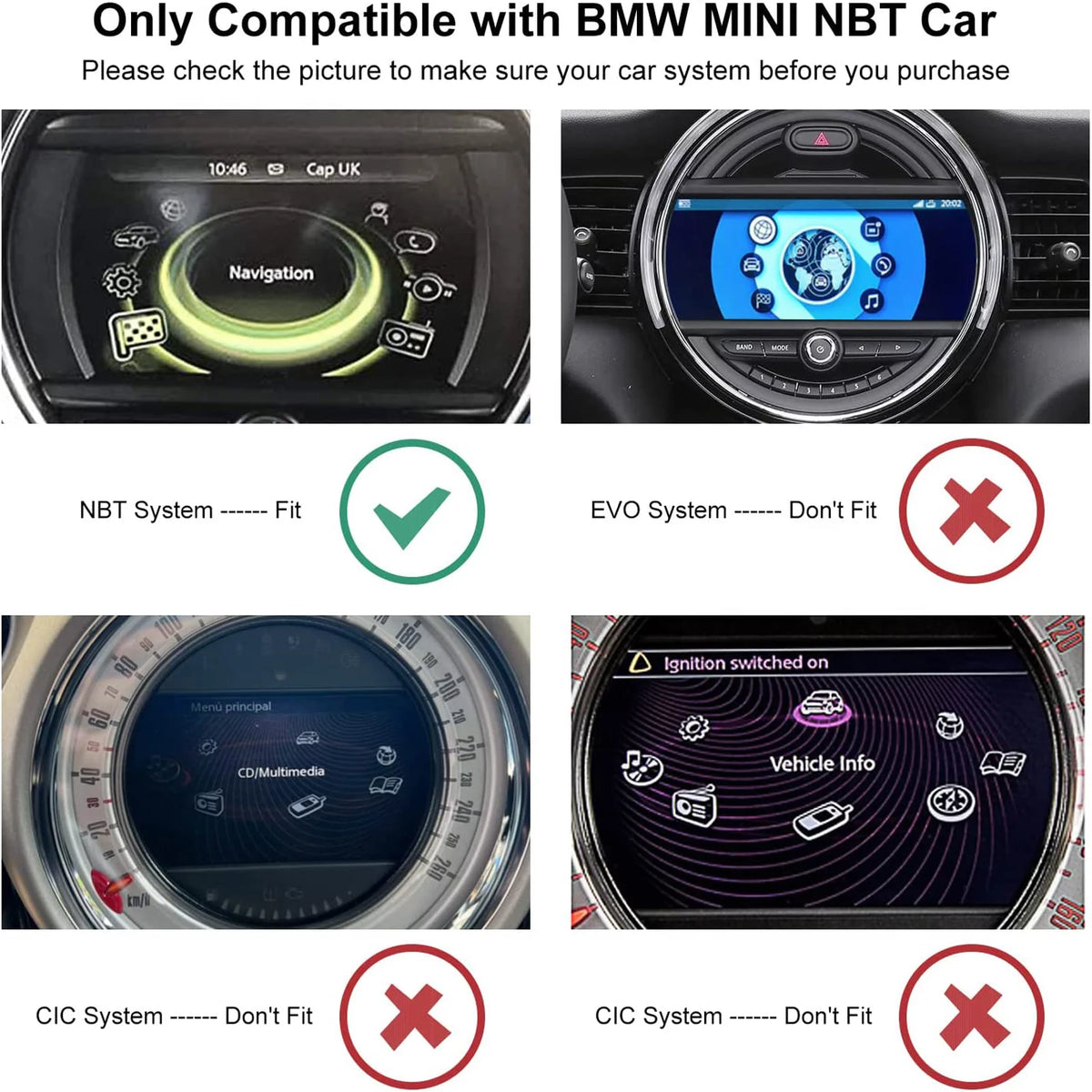 Wireless Carplay Retrofit Kit Decoder for BMW Mini Cooper R357982