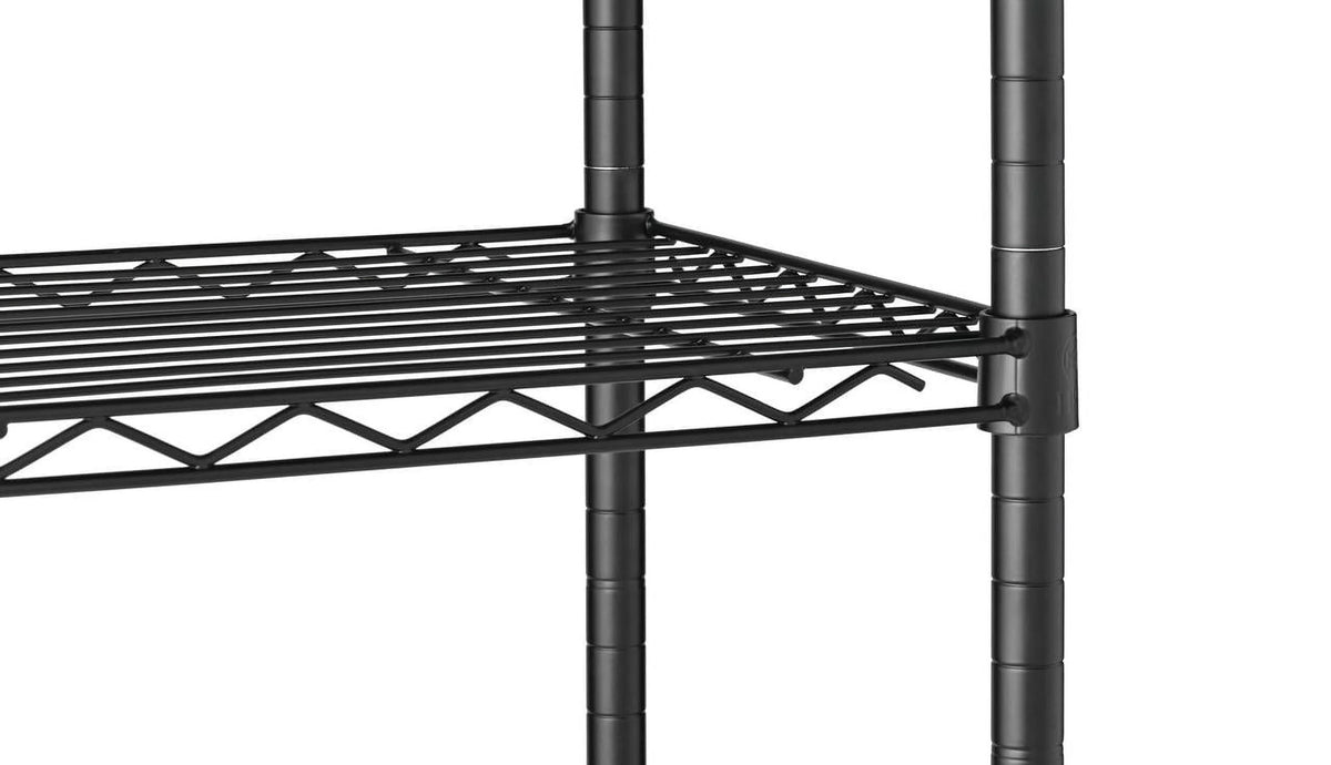 Steel 4-Tier Storage Shelf Unit White T5152