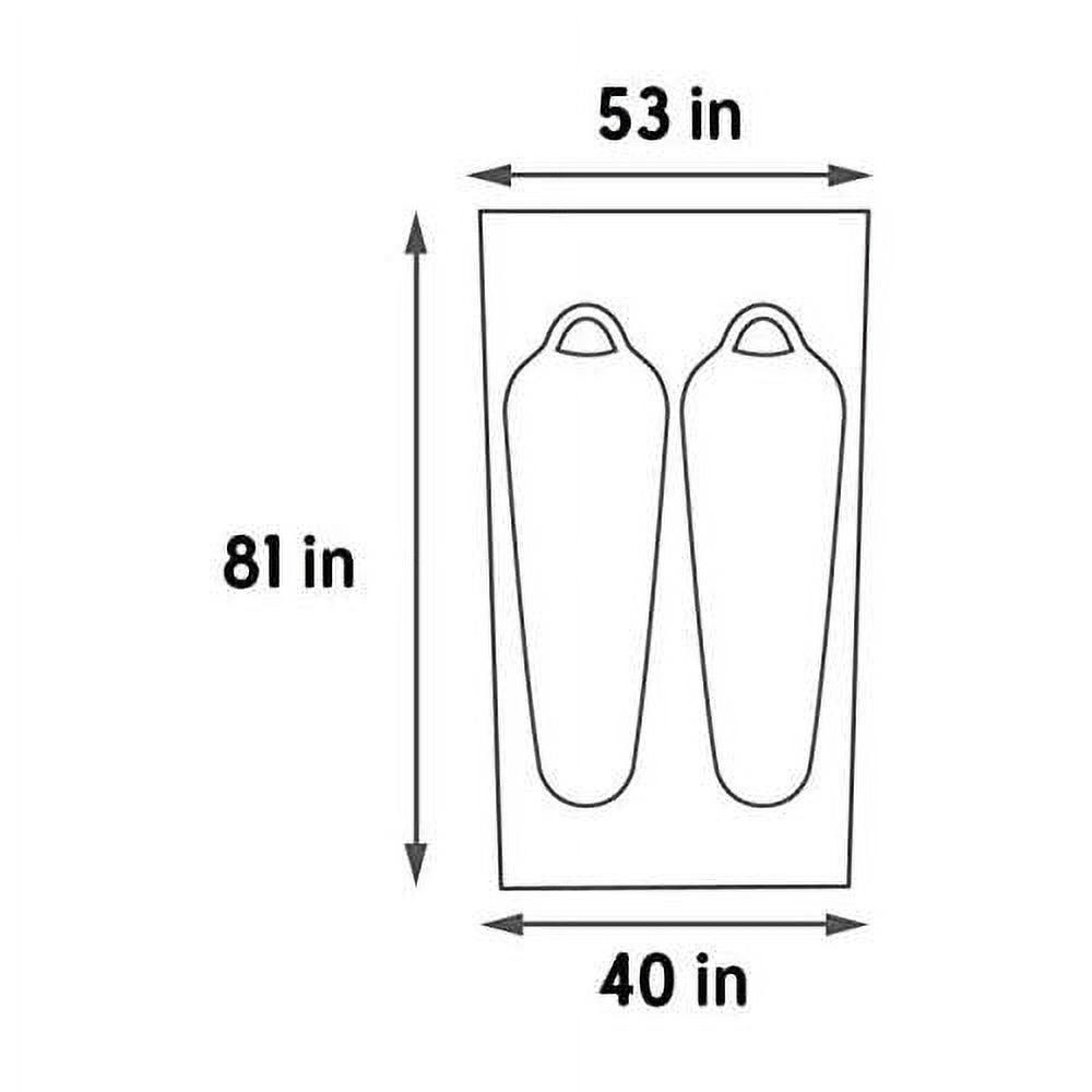 Grand 2 Footprint, Lightweight, Water Resistant, Fitted Ground/Camping Tarp J7081