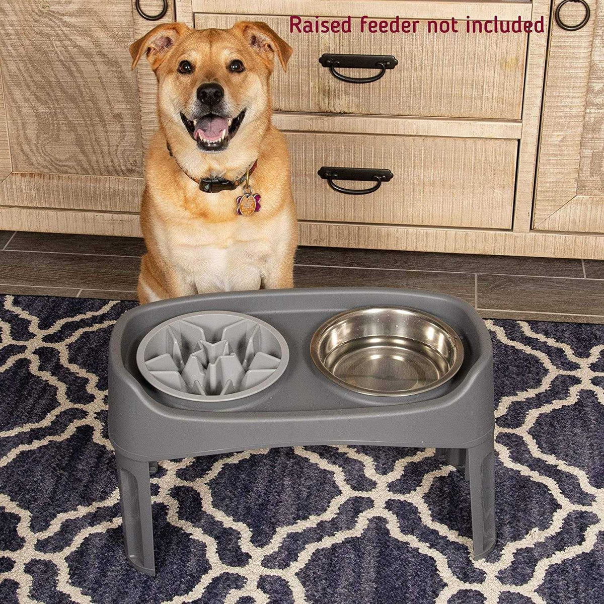 Slow Feeder Dog Bowl with Feeder Holes Z615167
