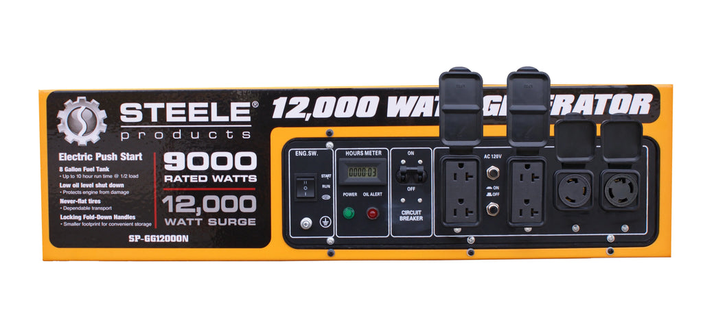 12,000-Watt Gasoline Powered Electric Start Portable Generator K127