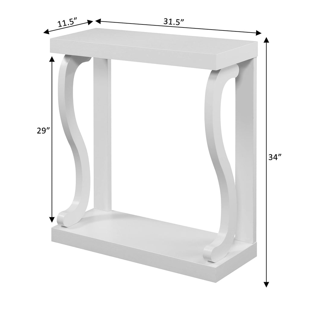 White Console Table B348142