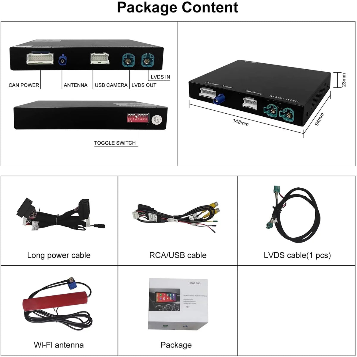 Wireless Carplay Retrofit Kit Decoder for BMW Mini Cooper R357982