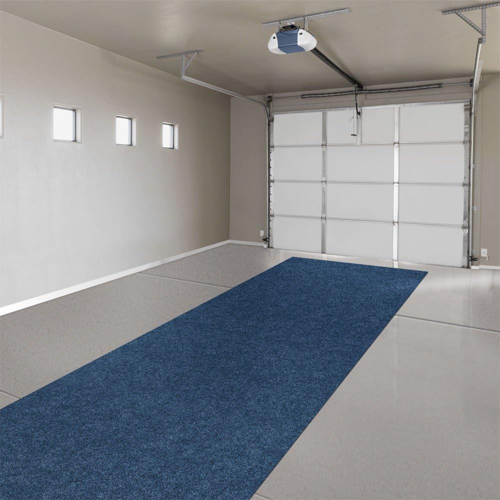 Indoor Outdoor Carpet with Rubber Marine Backing - Blue - 6 Feet x 25 Feet C30669