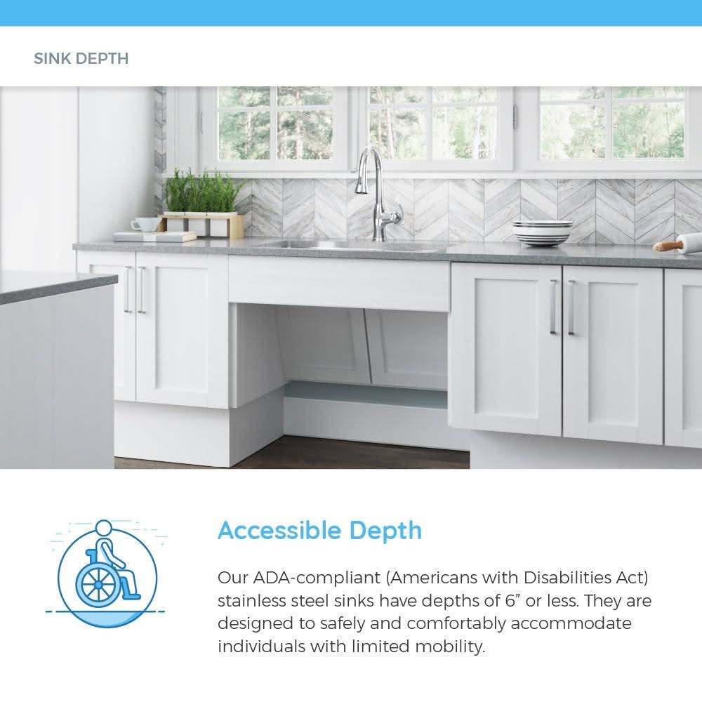 20 Gauge Stainless Steel Double Basin Drop-In Kitchen Sink F85719