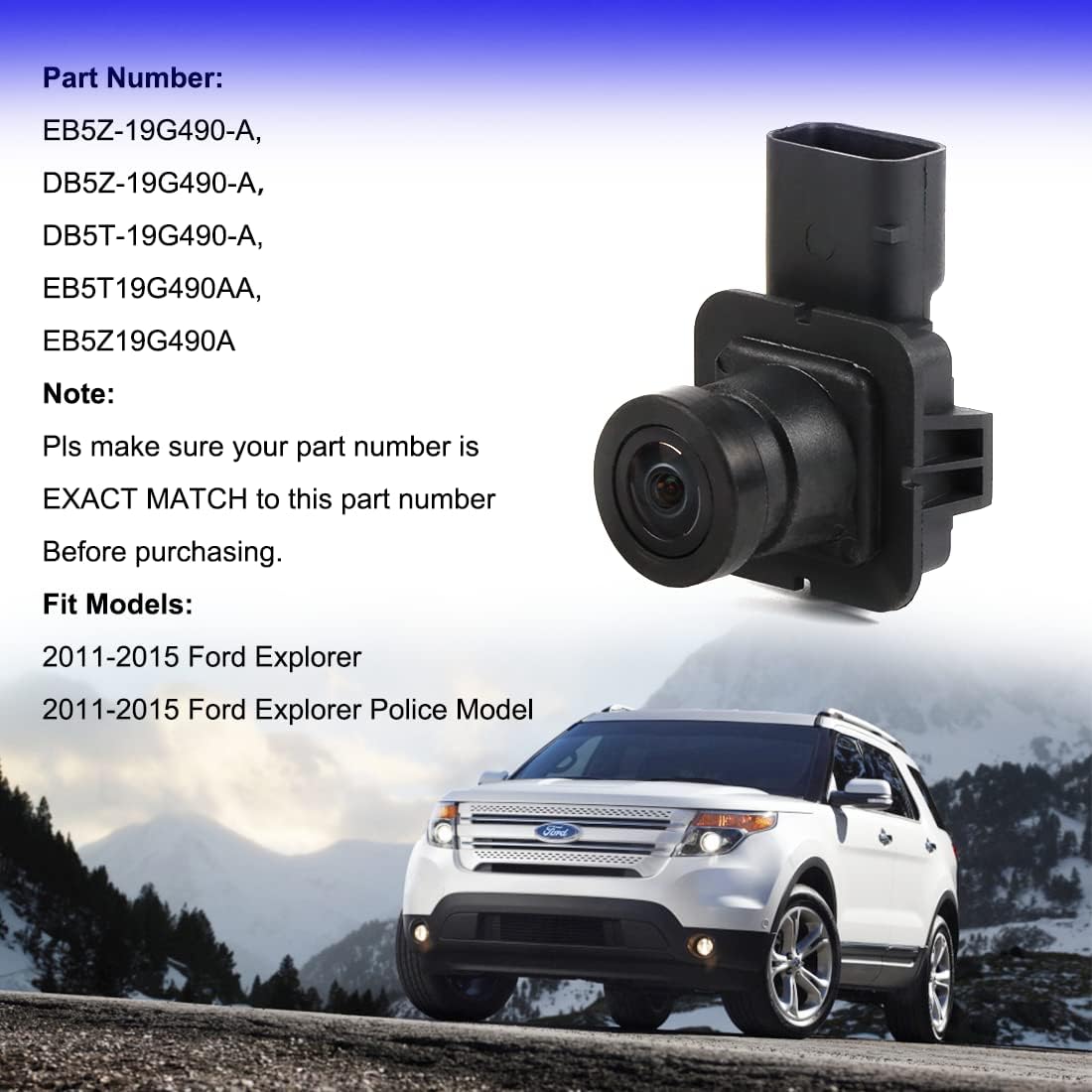 Rear View Backup Camera Park Assist Camera W9382