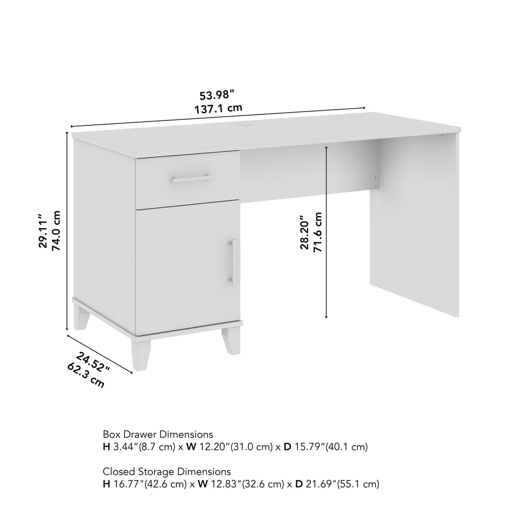 54W Office Desk with Drawers L6324