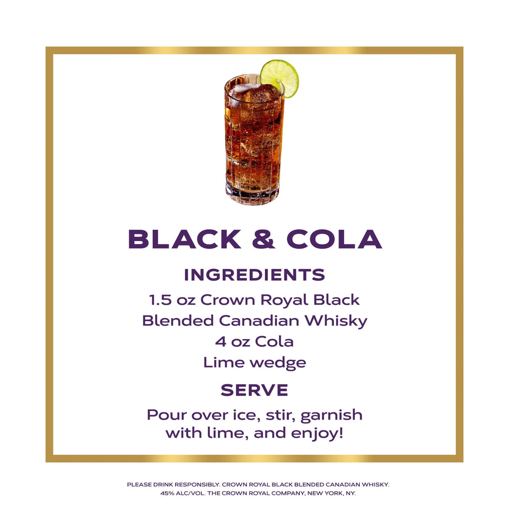 Black Blended Canadian Whisky 750 mL 45% ABV C1853