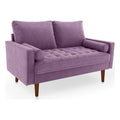Purple Velvet Loveseat B42534