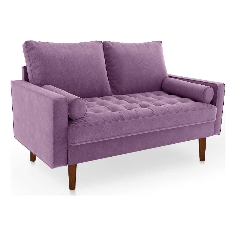 Purple Velvet Loveseat B42534