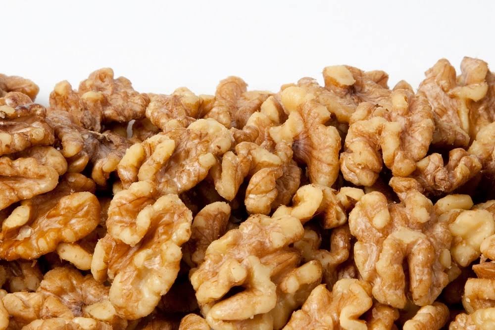 Unsalted Roasted Walnuts - 25 Pound Case V336980