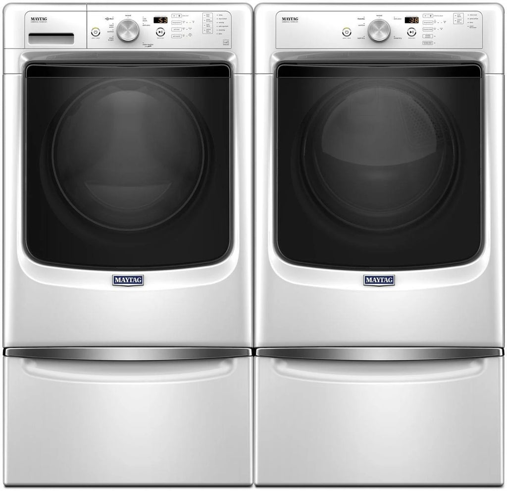 White Front-Loading Washer Y471