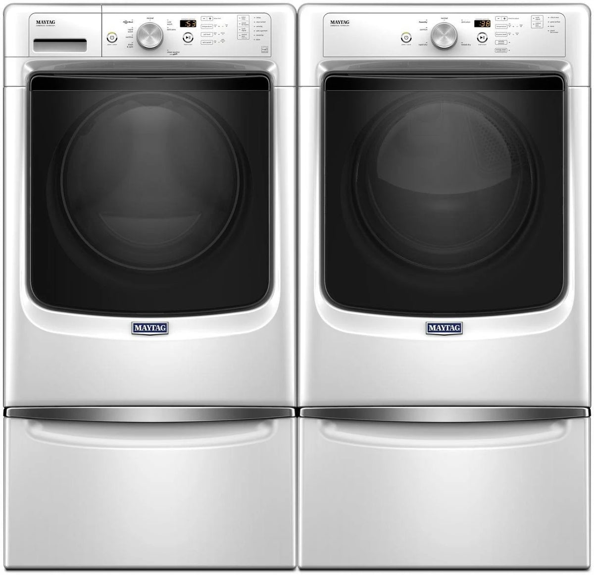 White Front-Loading Washer Y471