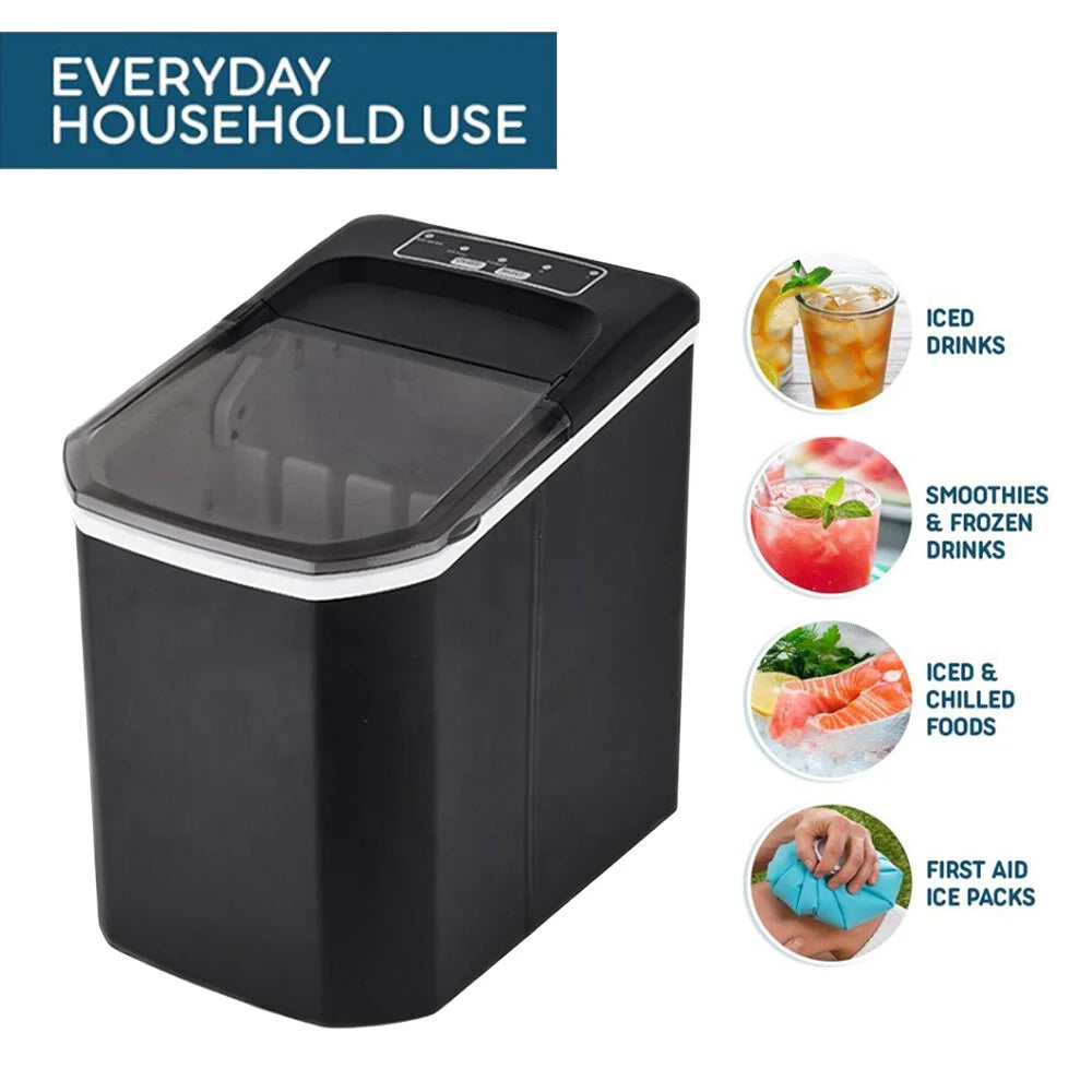 Countertop Ice Maker 26lbs Self-Cleaning Ice Machine with Basket K773737