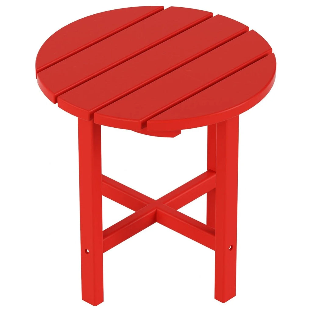 Red 18" Round Side Table T758882