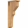 5 1/2x22W x 12x22D x 28x22H Western Red Cedar Corbel with Backplate H451