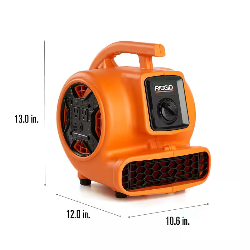 600 CFM 3-Speed Portable Blower Fan Air Mover Z76810