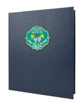Cobalt Blue Ostrich Casebound Menu Y97960