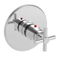Satin Nickel Thermostatic Trim Plate with Handle E520