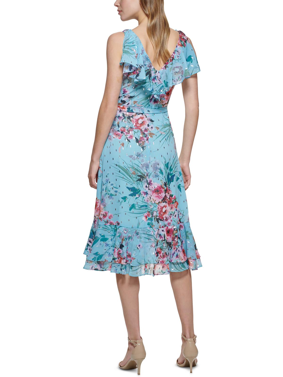 Floral Calf Midi Dress G290386