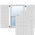 18 in. x 49 in. Primed Western Red Cedar Board and Batten Shutters Pair T587