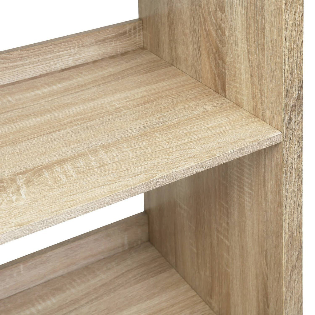 3-Shelf Bookcase with Drawers - Oak Q84638