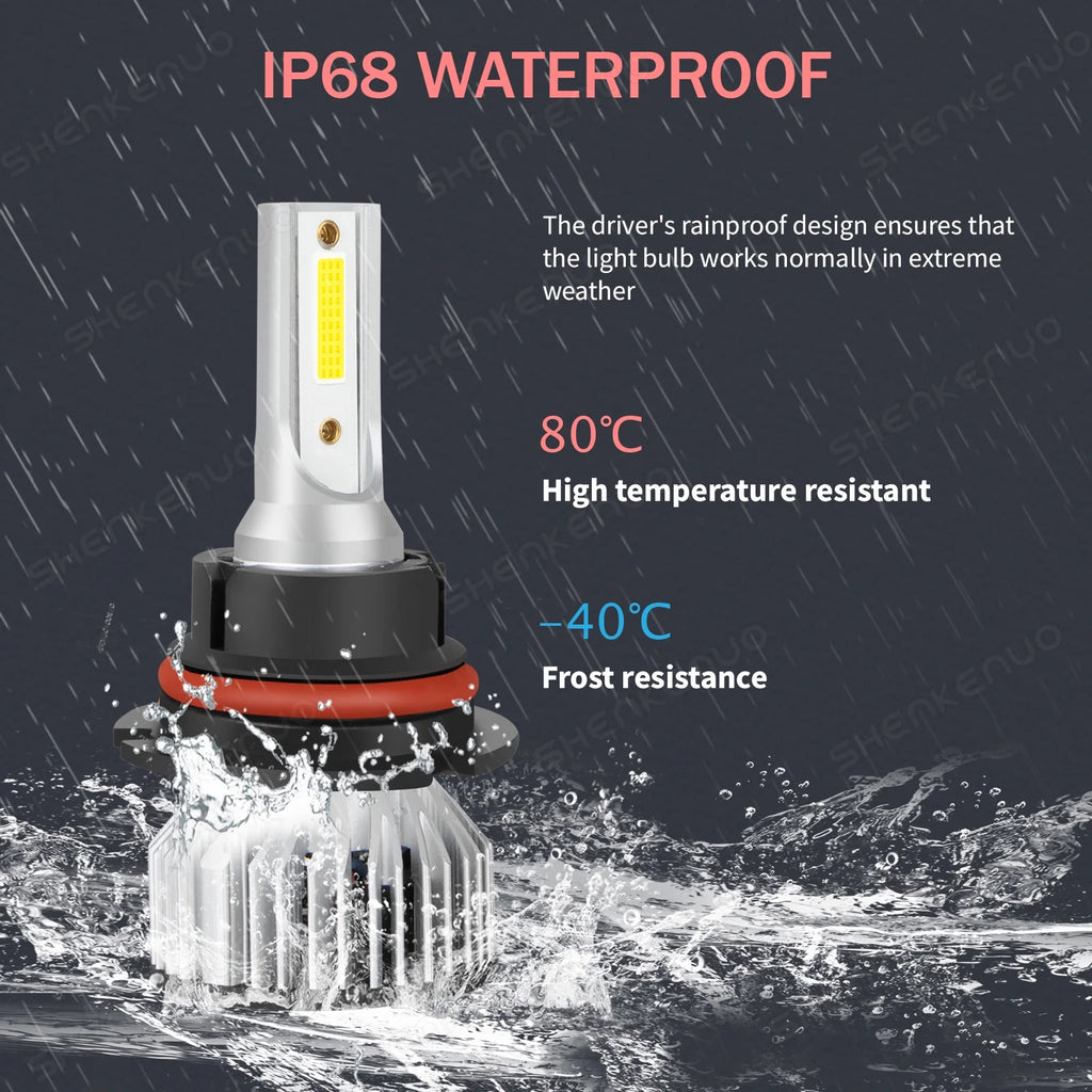 4x LED Headlight Hi/Lo Beam + Fog Light Bulbs J51977