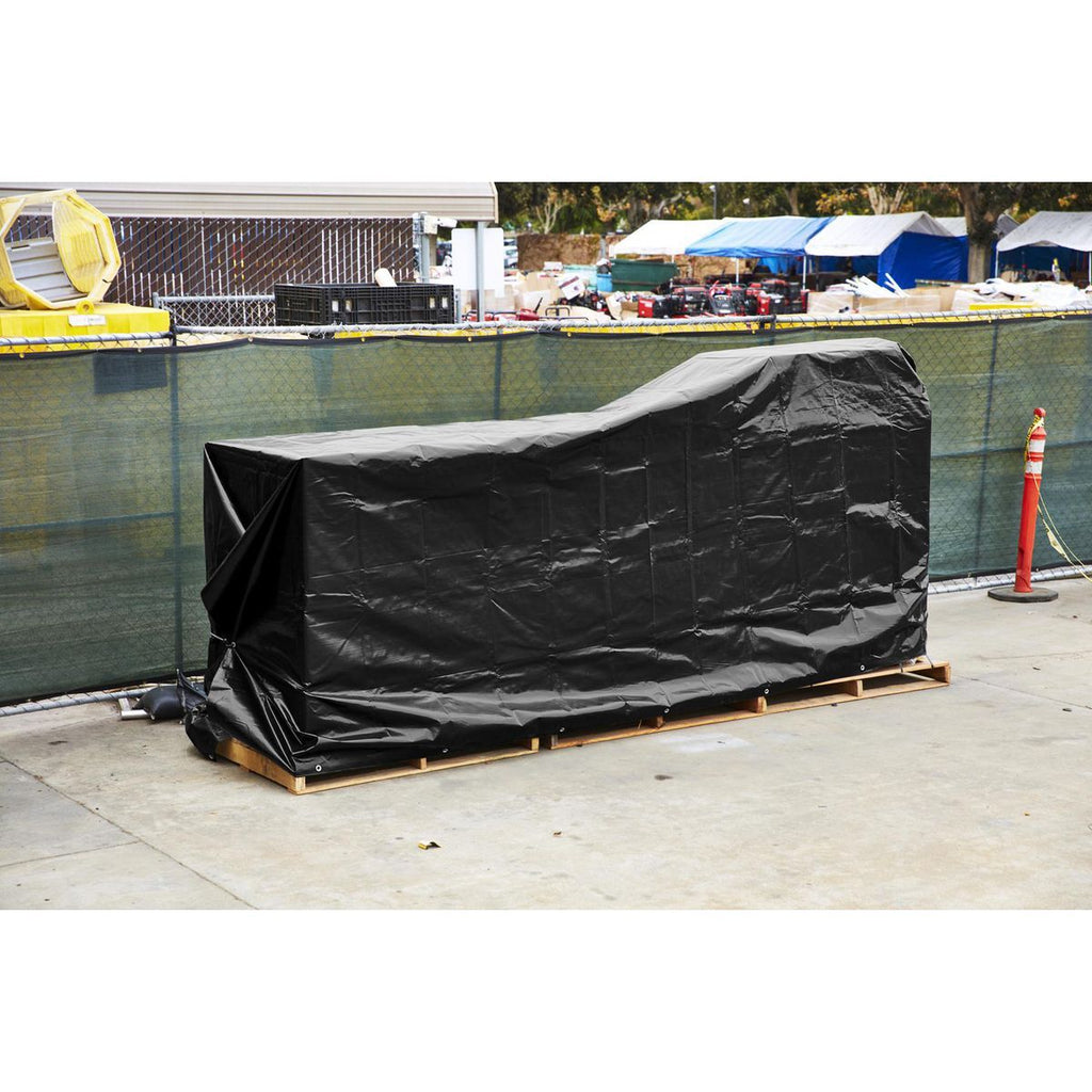 12 ft. x 16 ft. Silver and Black Weather-Resistant Tarp W975