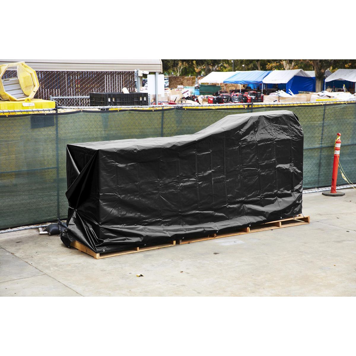 12 ft. x 16 ft. Silver and Black Weather-Resistant Tarp W975