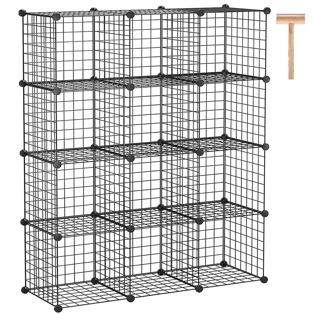 12-Cube Metal Wire Storage Organizer Q9000
