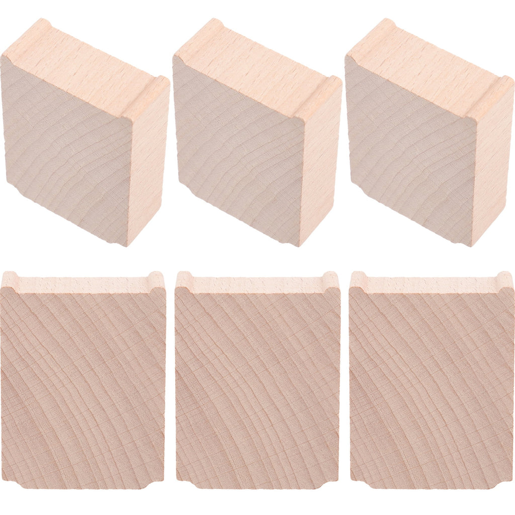 6 Pcs Wooden Train Track Bridge Supports Accessories V751745