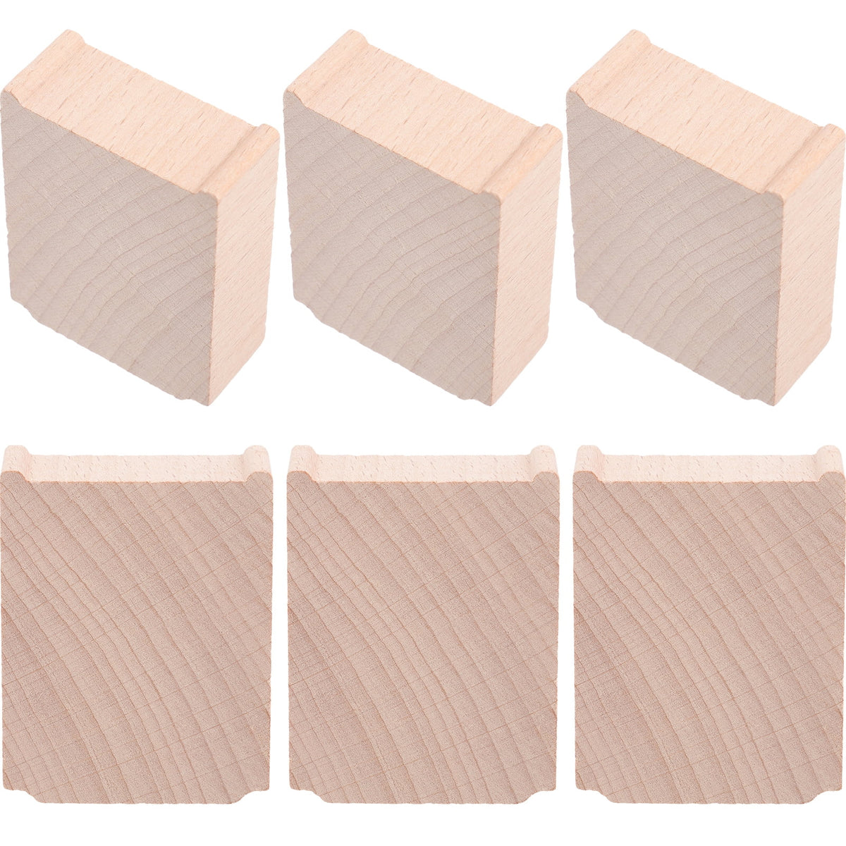 6 Pcs Wooden Train Track Bridge Supports Accessories V751745
