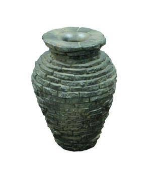 Large Stacked Slate Urn W731