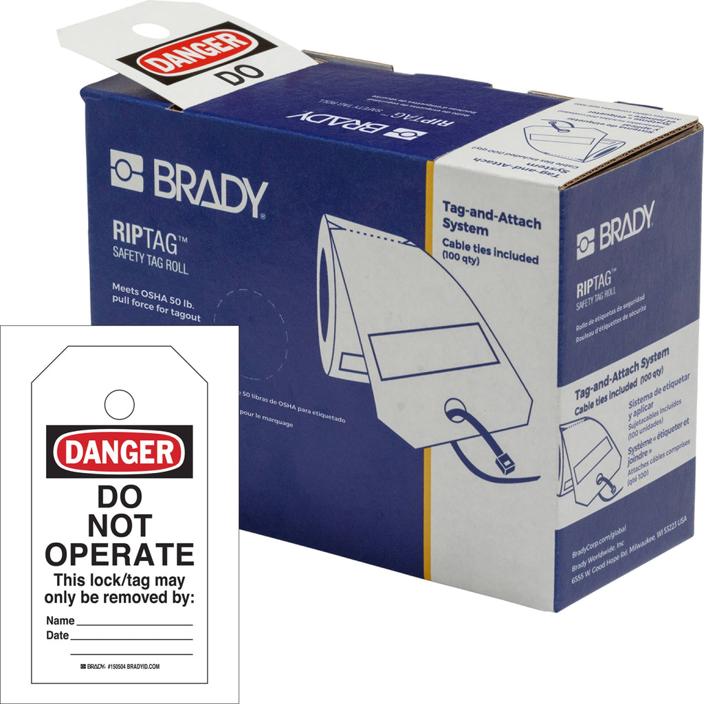 RipTag Safety Tag Roll D72947