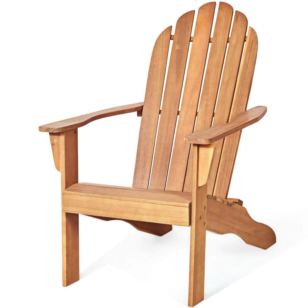 Wood Color Reclining Adirondack Chair V177685
