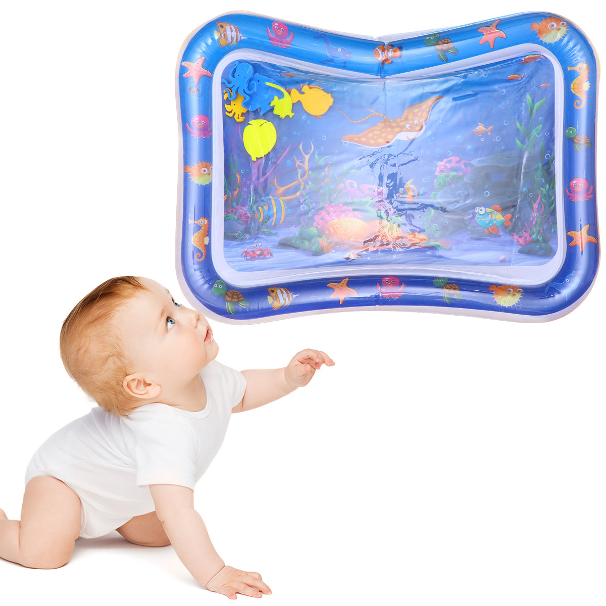 Inflatable Crawling Cushion Water Play Mat (Blue) S2759