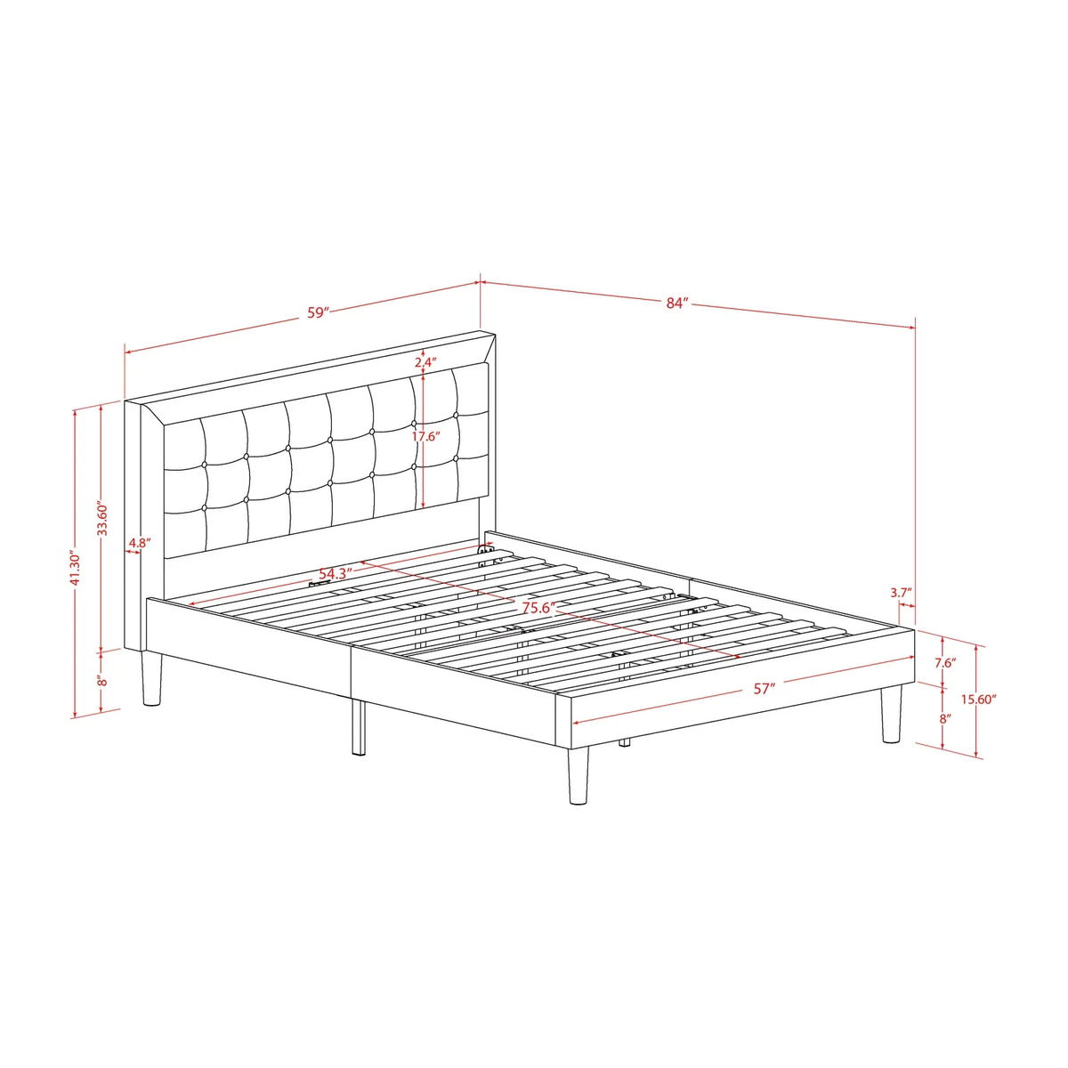 2 Piece Wood Bedroom Set N660410